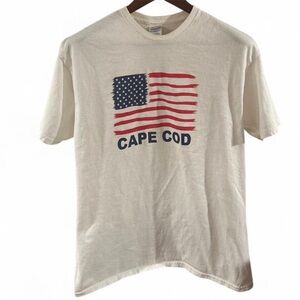 Vintage Cape Cod American Flag Graphic T-Shirt Size Large